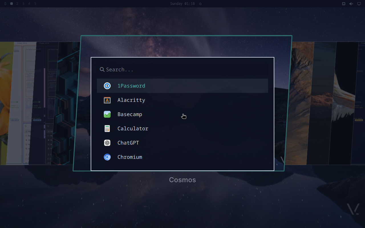 walker launcher open with query